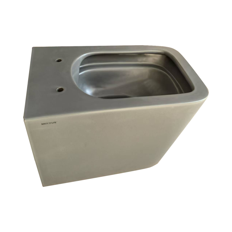 Унитаз подвесной Mixxus Premium QUADRO-0305-R GRAY 510x350x345mm система смыва RIMLESS (MP6656)