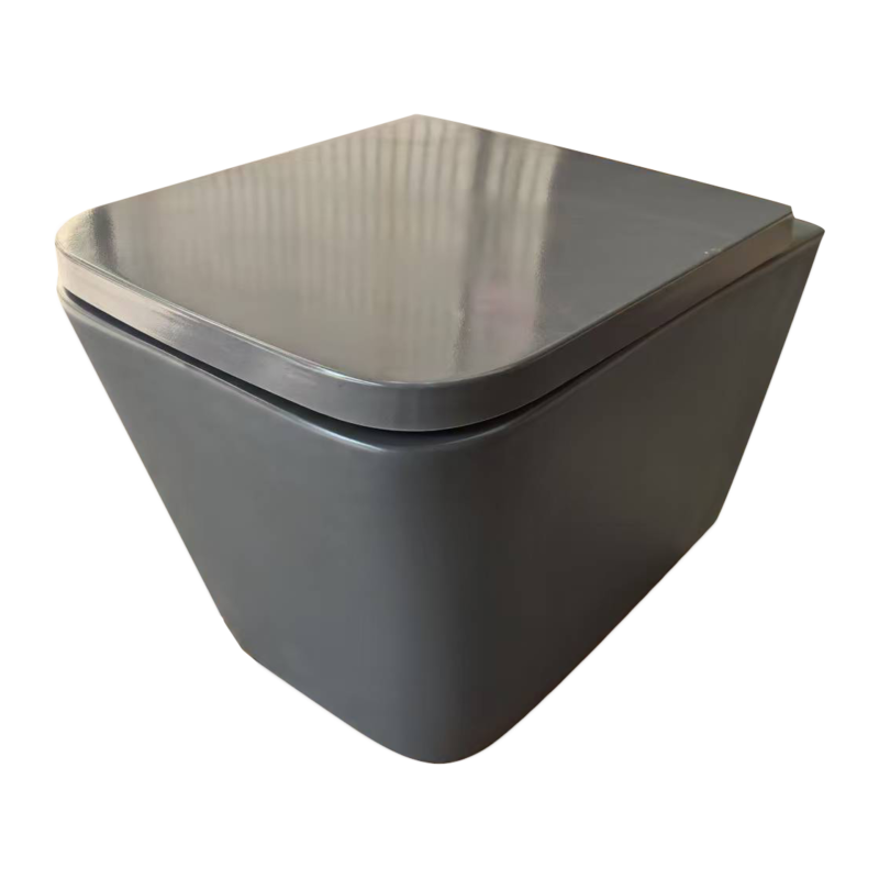 Унитаз подвесной Mixxus Premium QUADRO-0305-R GRAY 510x350x345mm система смыва RIMLESS (MP6656)