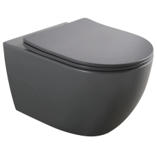 Унитаз подвесной Mixxus Premium ELLIPSE-0309-T1 GRAY 530x360x350mm система смыва TORNADO 1.0 (MP665