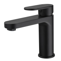 Змішувач для умивальника джойстиковий Koer KB-10030-05 (KR5425) з латуні Колір чорний матовий