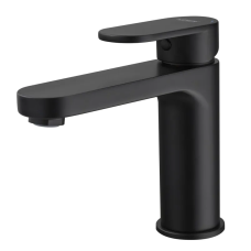Змішувач для умивальника джойстиковий Koer KB-10030-05 (KR5425) з латуні Колір чорний матовий
