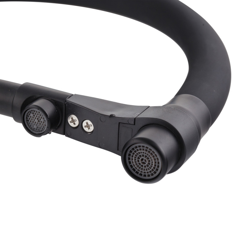 Змішувач для кухні двоважільний Mixxus Premium Gravity 021 (MI6978) з латуні Колір чорний матовий