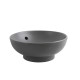 Раковина накладная Mixxus Premium TOPPER-0201 GRAY 410x410x165mm с переливом (MP6649)