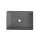 Раковина накладная Mixxus Premium QUADRO-0108 GRAY 550x390x145mm (MP6652)