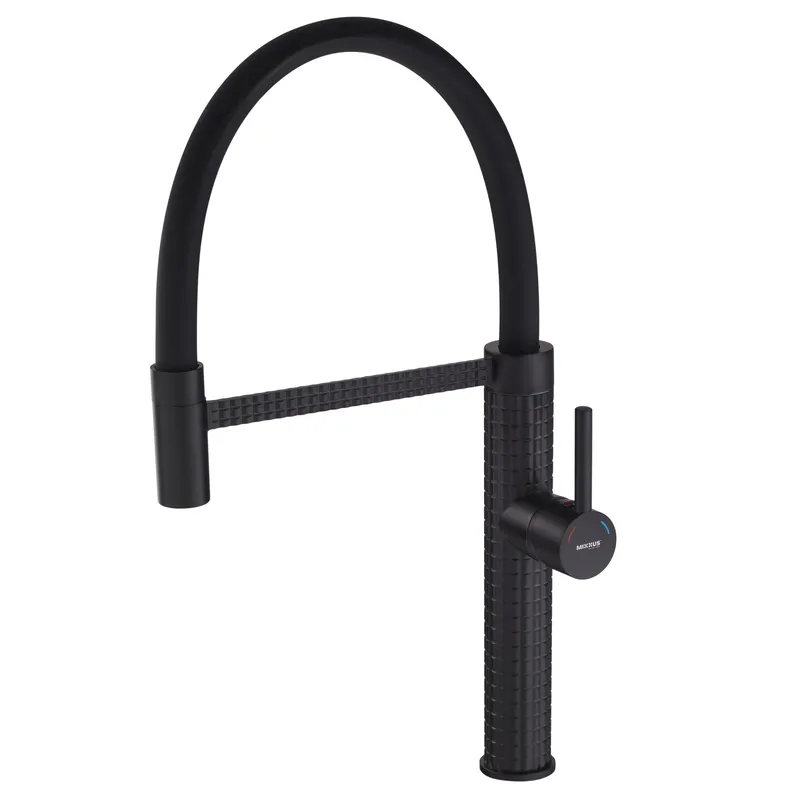Смеситель для кухни Mixxus Premium Oliwer 017 BLACK REFL.BLACK (MI6966)