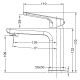 Змішувач для умивальника джойстиковий Koer KB-10031-05 (KR5431) з латуні Колір чорний матовий