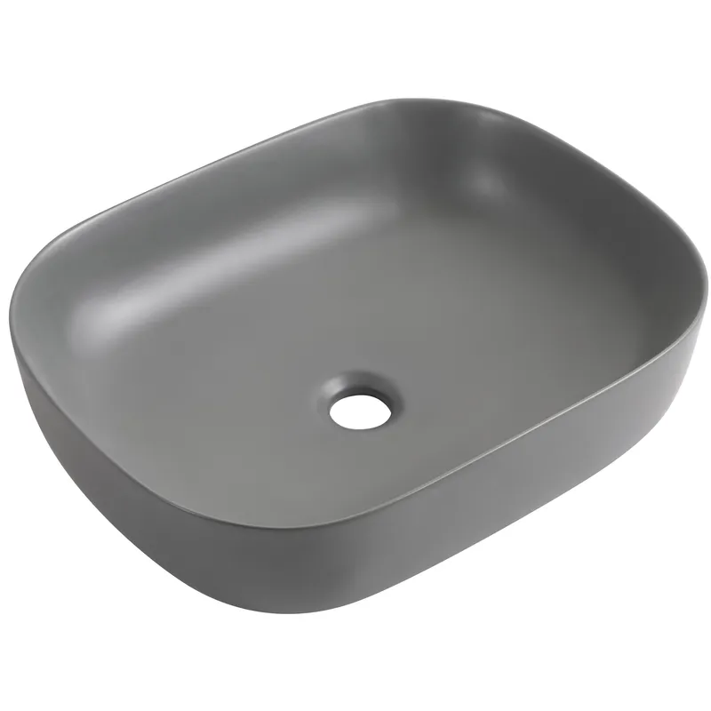 Раковина накладная Mixxus Premium DIVERSE-0115 GRAY 490x395x135mm (MP6650)