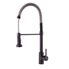 Смеситель для кухни с изливом пружина Mixxus Premium SPRING 017 BLACK (MI6951)