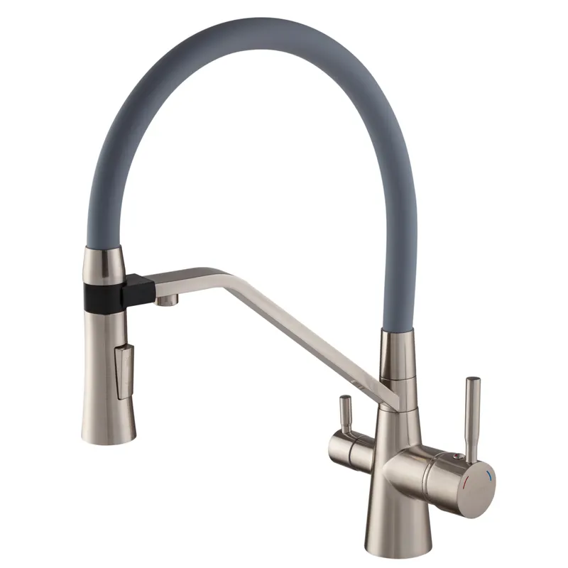 Смеситель для кухни Mixxus Premium Magnet 021 SS COLOR REFL.GREY (MI6976)