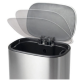 Відро для сміття з плавним закриттям прямокутне Mixxus Cubic-TC0105 SS Color 5л колір нержавіюча сталь