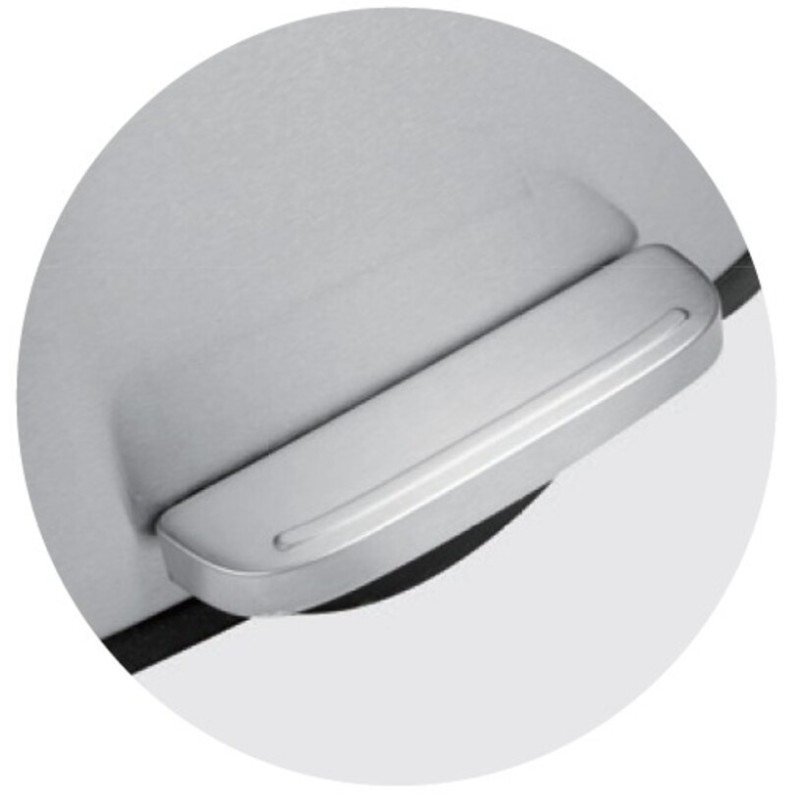Відро для сміття з плавним закриттям прямокутне Mixxus Bevel-TC0105 SS Color 5л колір нержавіюча сталь