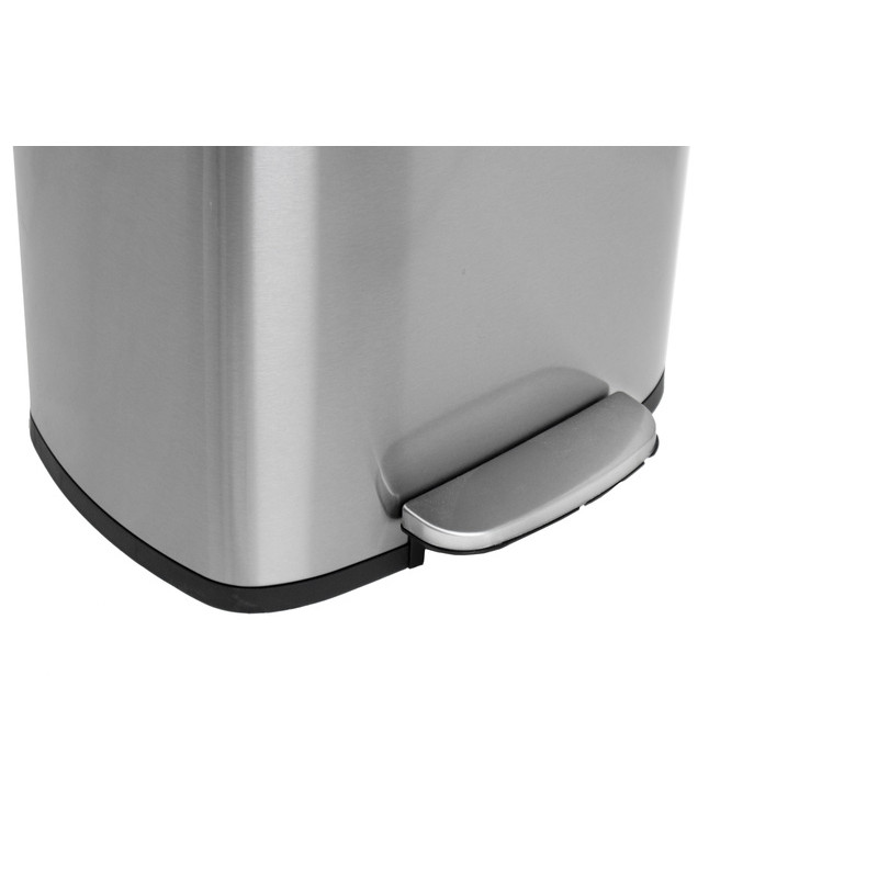 Відро для сміття з плавним закриттям прямокутне Mixxus Bevel-TC0105 SS Color 5л колір нержавіюча сталь
