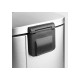 Відро для сміття з плавним закриттям прямокутне Mixxus Bevel-TC0105 SS Color 5л колір нержавіюча сталь