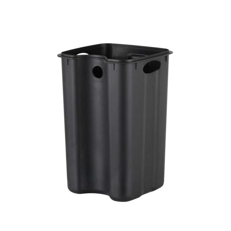 Відро для сміття з плавним закриттям квадратне Zerix Kubix-TC0108 SS Color 8л колір нержавіюча сталь (ZX589