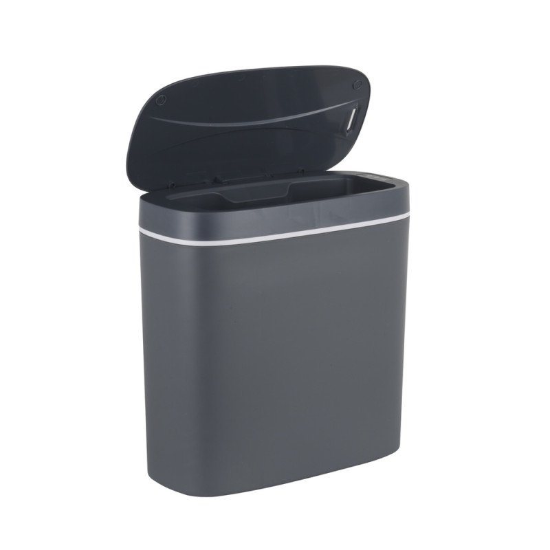 Відро для сміття сенсорне овальне Mixxus Flat-TC0109 Graphite 9л колір графіт (MI7075)