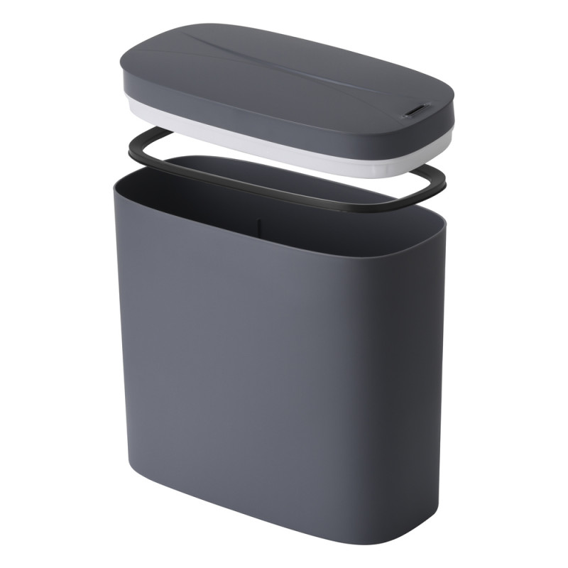 Відро для сміття сенсорне овальне Mixxus Flat-TC0109 Graphite 9л колір графіт (MI7075)