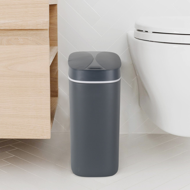 Відро для сміття сенсорне овальне Mixxus Flat-TC0109 Graphite 9л колір графіт (MI7075)