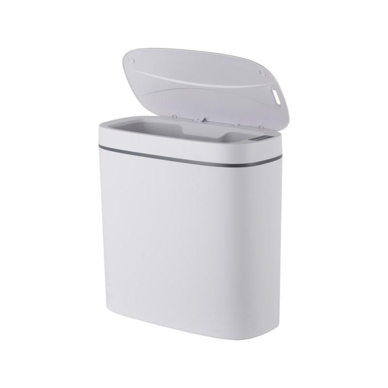 Відро для сміття сенсорне овальне Mixxus Flat-TC0109 White 9л колір білий (MI7074)