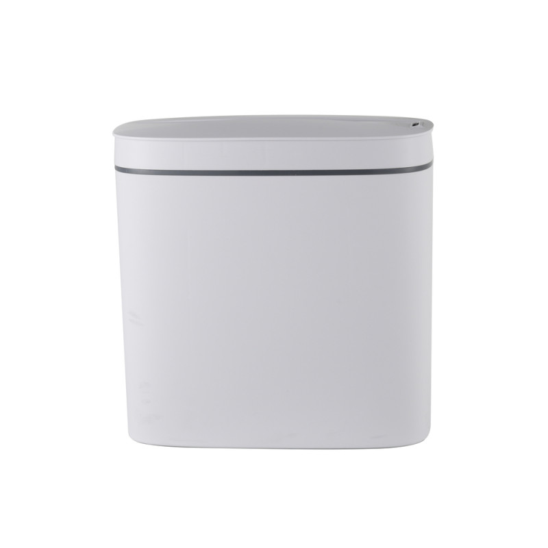 Відро для сміття сенсорне овальне Mixxus Flat-TC0109 White 9л колір білий (MI7074)