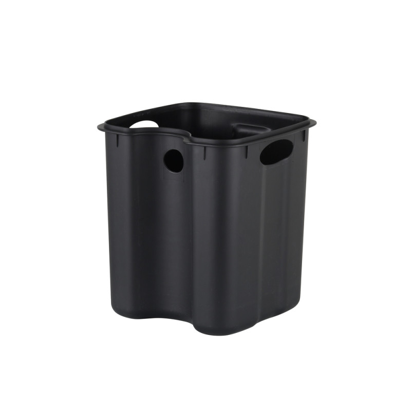 Відро для сміття з плавним закриттям квадратне Zerix Kubix-TC0106 SS Color 6л колір нержавіюча сталь (ZX588