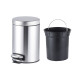 Відро для сміття з плавним закриттям кругле Mixxus Ellipse-TC0205 SS Color 5л колір нержавіюча сталь (MI707