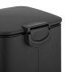 Відро для сміття з плавним закриттям квадратне Zerix Kubix-TC0106 Black 6л колір чорний (ZX5890)