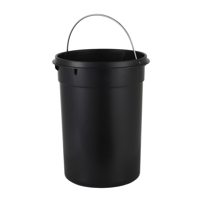 Відро для сміття з плавним закриттям кругле Zerix Solo-TC0205 SS Color 5л колір нержавіюча сталь (ZX5888)