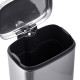 Відро для сміття з плавним закриттям прямокутне Mixxus Premium Style-TC0305 SS Color 5л колір нержавіюча сталь