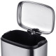 Відро для сміття з плавним закриттям прямокутне Mixxus Premium Style-TC0305 SS Color 5л колір нержавіюча сталь