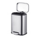 Відро для сміття з плавним закриттям прямокутне Mixxus Premium Style-TC0305 SS Color 5л колір нержавіюча сталь
