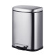 Відро для сміття з плавним закриттям прямокутне Mixxus Premium Style-TC0305 SS Color 5л колір нержавіюча сталь