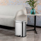 Відро для сміття з плавним закриттям прямокутне Mixxus Premium Style-TC0305 SS Color 5л колір нержавіюча сталь