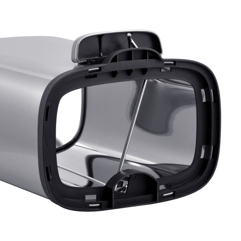 Відро для сміття з плавним закриттям прямокутне Mixxus Premium Style-TC0305 SS Color 5л колір нержавіюча сталь