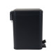 Відро для сміття з плавним закриттям прямокутне Zerix Sansa-TC0105 Black 5л колір чорний