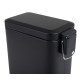 Відро для сміття з плавним закриттям прямокутне Zerix Sansa-TC0105 Black 5л колір чорний