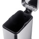 Відро для сміття з плавним закриттям прямокутне Mixxus Premium Quadro-TC0105 SS Color 5л колір нержавіюча сталь