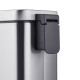 Відро для сміття з плавним закриттям прямокутне Mixxus Premium Quadro-TC0105 SS Color 5л колір нержавіюча сталь