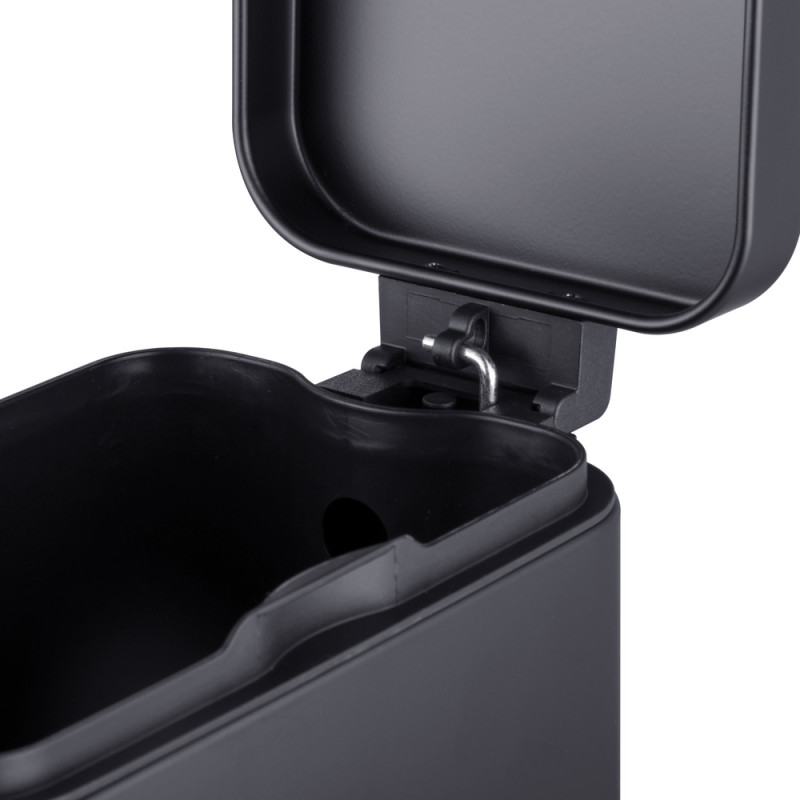 Відро для сміття з плавним закриттям прямокутне Mixxus Premium Quadro-TC0105 Black 5л колір чорний