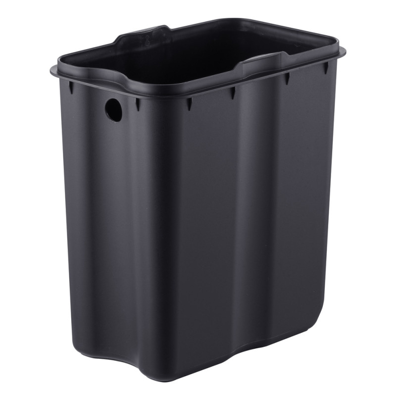 Відро для сміття з плавним закриттям прямокутне Mixxus Premium Quadro-TC0105 Black 5л колір чорний