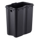 Відро для сміття з плавним закриттям прямокутне Mixxus Premium Quadro-TC0105 Black 5л колір чорний