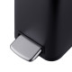 Відро для сміття з плавним закриттям прямокутне Mixxus Premium Quadro-TC0105 Black 5л колір чорний