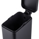 Відро для сміття з плавним закриттям прямокутне Mixxus Premium Quadro-TC0105 Black 5л колір чорний