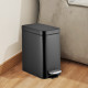 Відро для сміття з плавним закриттям прямокутне Mixxus Premium Quadro-TC0105 Black 5л колір чорний