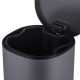 Відро для сміття з плавним закриттям овальне Mixxus Premium Olivary-TC0105 Graphite 5л колір графіт