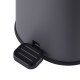 Відро для сміття з плавним закриттям овальне Mixxus Premium Olivary-TC0105 Graphite 5л колір графіт