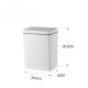 Відро для сміття сенсорне прямокутне Mixxus WAVE-TC0110 White 10л колір білий (MI7073)