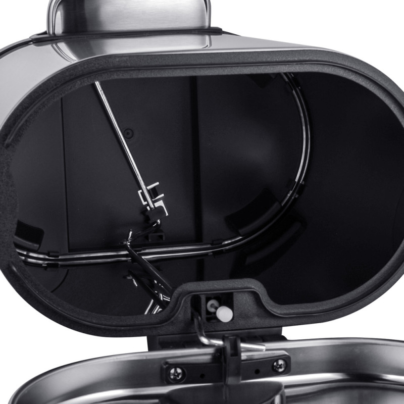 Відро для сміття з плавним закриттям овальне Mixxus Premium Topper-TC0205 SS Color 5л колір нержавіюча сталь