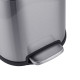 Відро для сміття з плавним закриттям овальне Mixxus Premium Topper-TC0205 SS Color 5л колір нержавіюча сталь