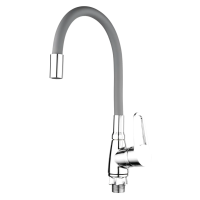 Змішувач для кухні джойстиковий Mixxus Elba 014 (Nut) (без підводки) (MI6308) з цинкового сплаву Колір хром