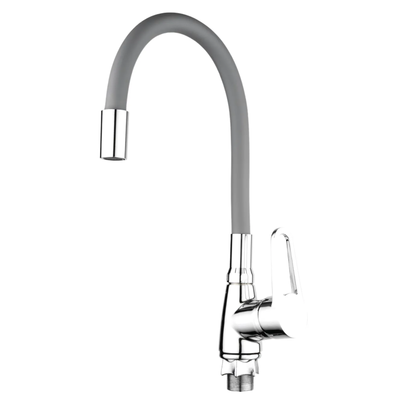 Змішувач для кухні джойстиковий Mixxus Elba 014 (Nut) (без підводки) (MI6308) з цинкового сплаву Колір хром